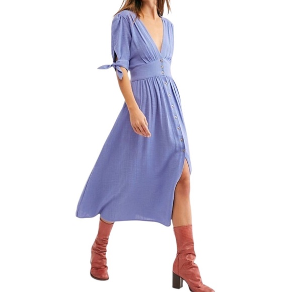 Free People Dresses & Skirts - Free People Love of My Life Midi Dress Lt Purple Size Medium Never Worn